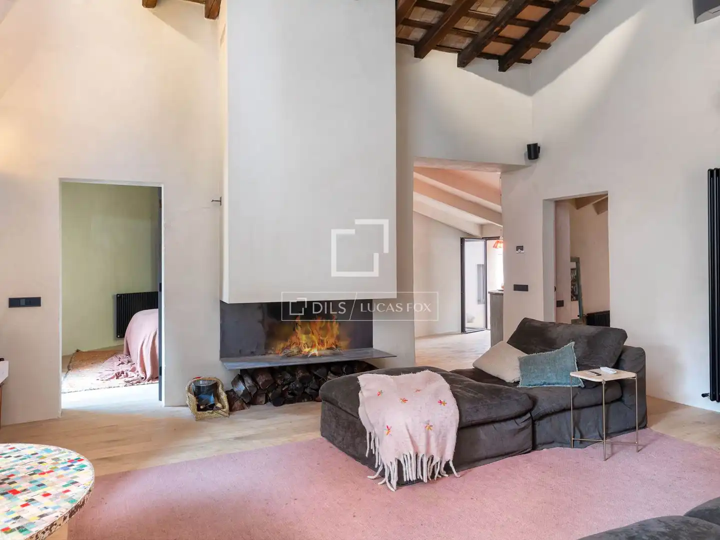 Sala d'estar de Casa o xalet en venda en Figueres amb Aire condicionat, Calefacció i Parquet