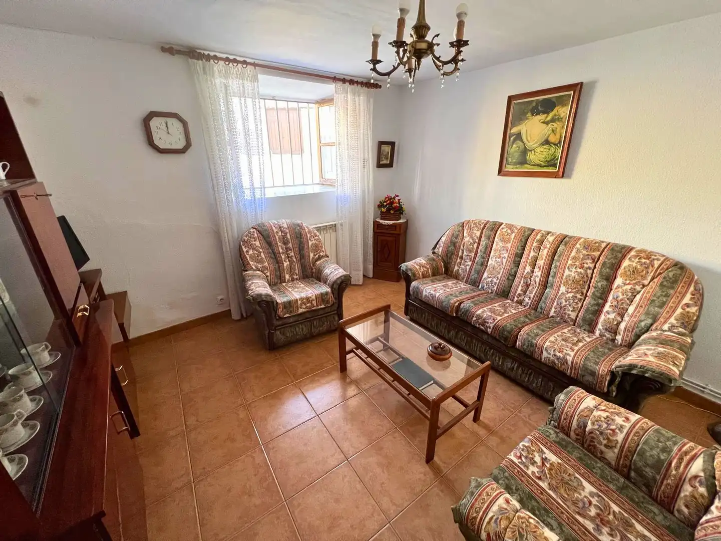 Sala de estar de Casa o chalet en venta en Prádanos de Ojeda con Calefacción y Amueblado