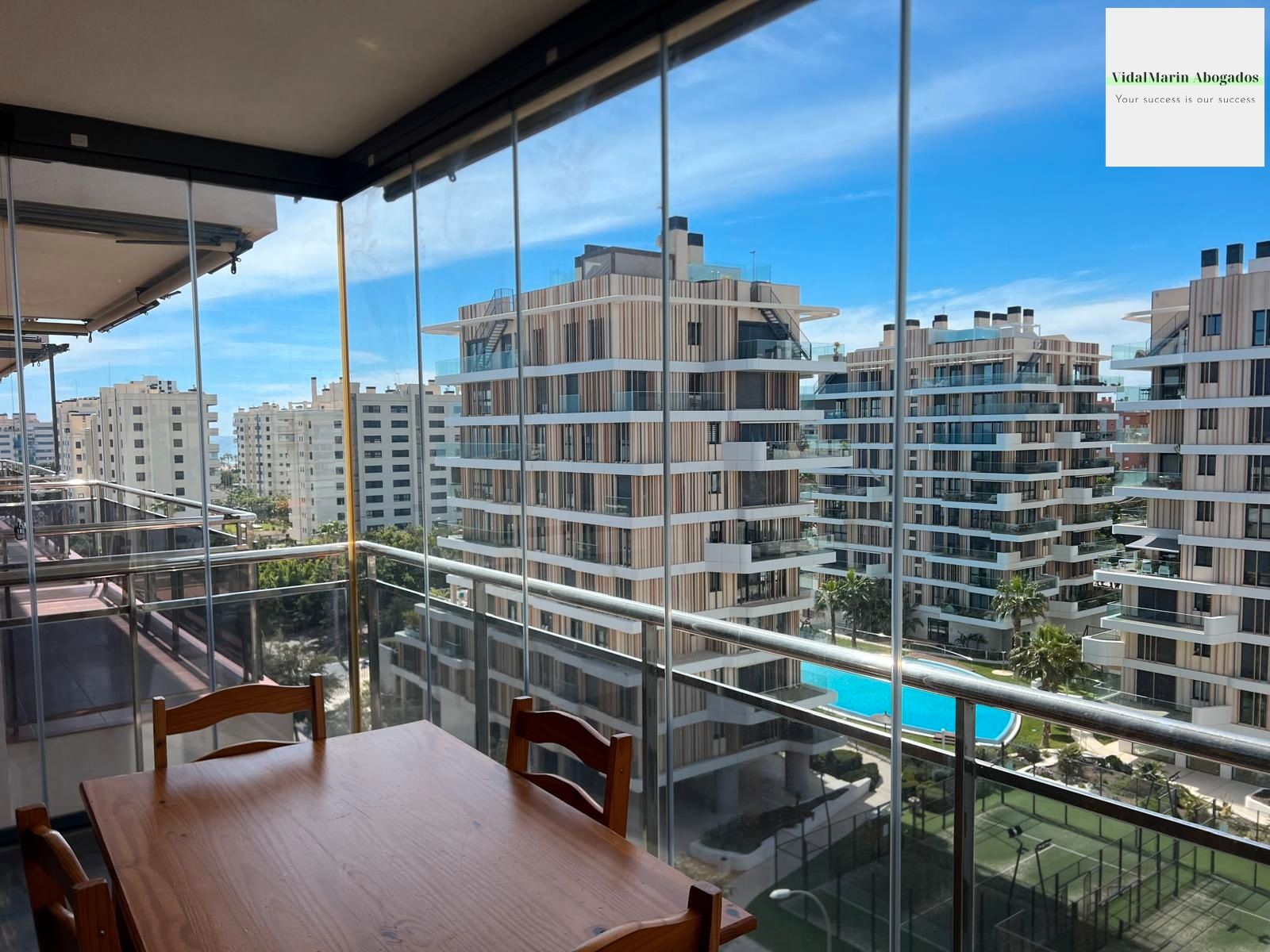 Balcony of Flat for rent in Alicante / Alacant  with Air Conditioner, Heating and Terrace