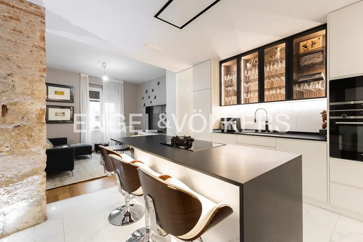 Cocina de Apartamento en venta en Valencia con Aire acondicionado, Calefacción y Parquet