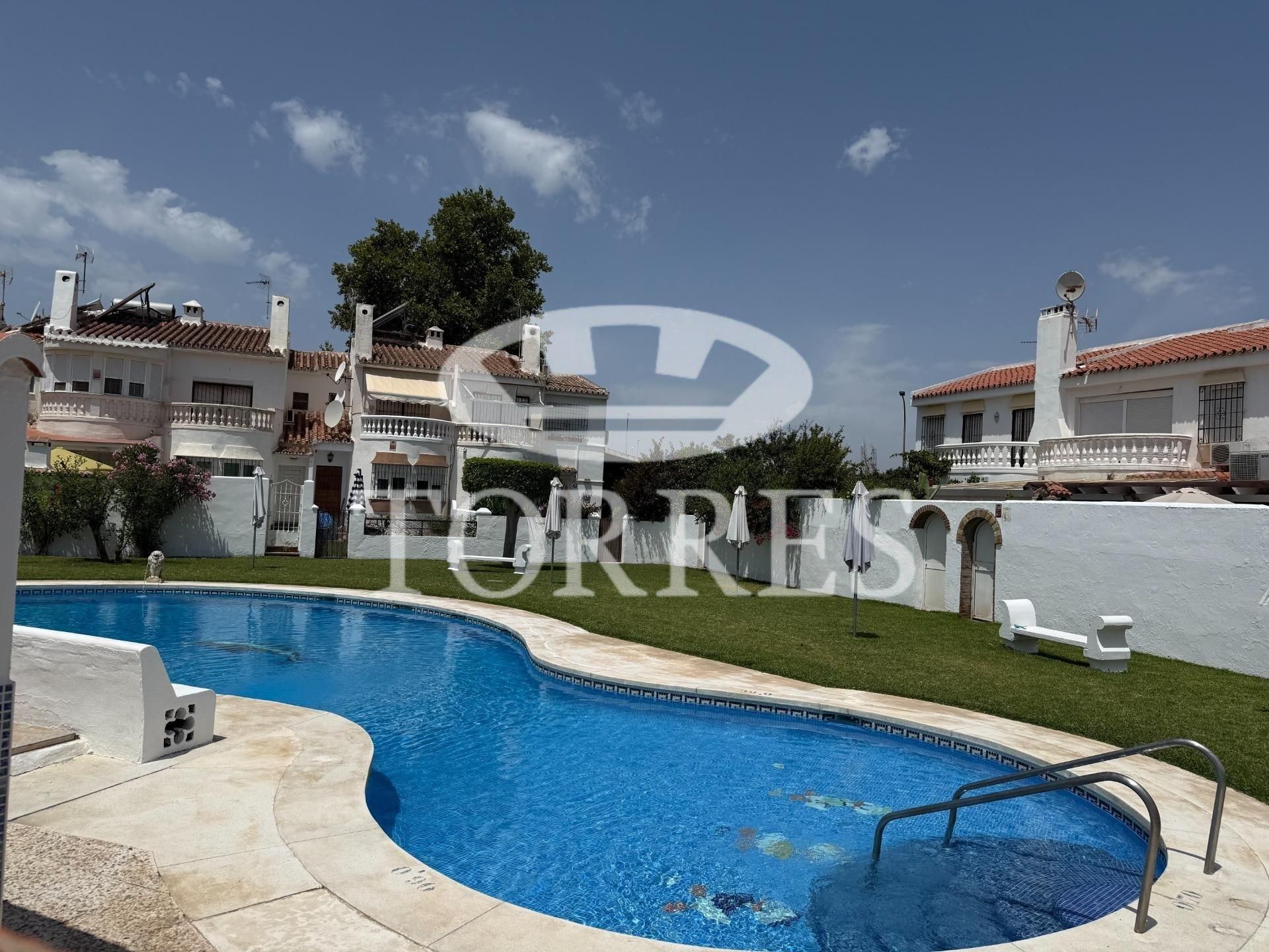 Jardí de Casa adosada en venda en Málaga Capital amb Terrassa, Balcó i Piscina comunitària
