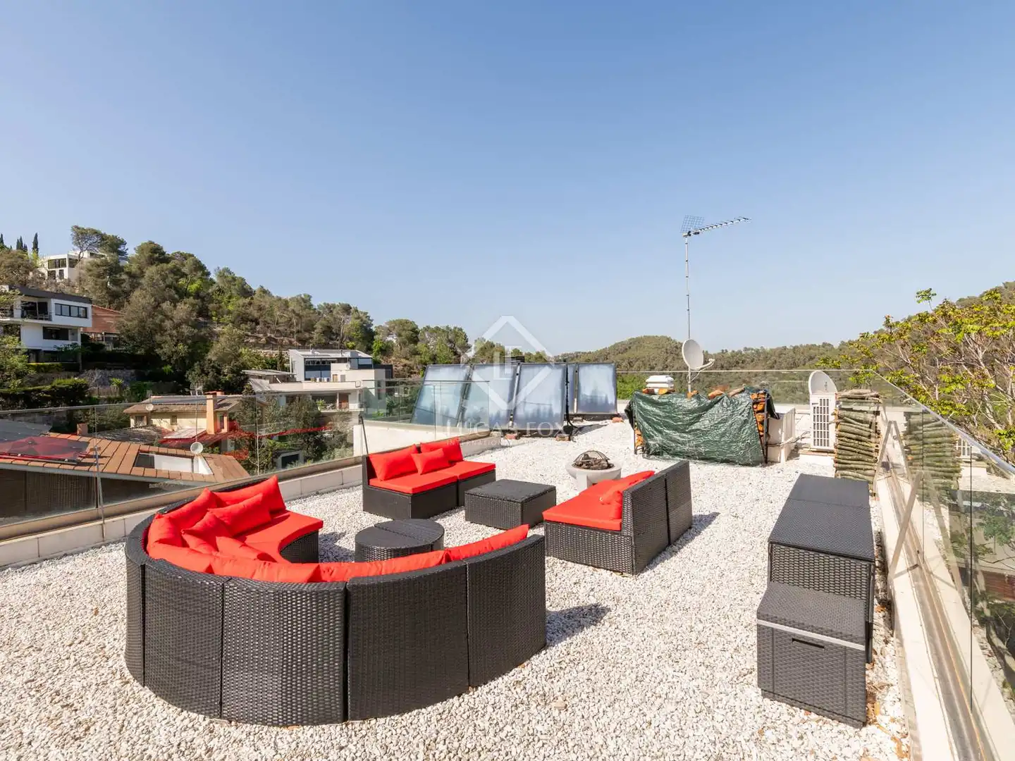 Terraza de Casa o chalet en venta en Sant Cugat del Vallès con Aire acondicionado, Calefacción y Jardín privado