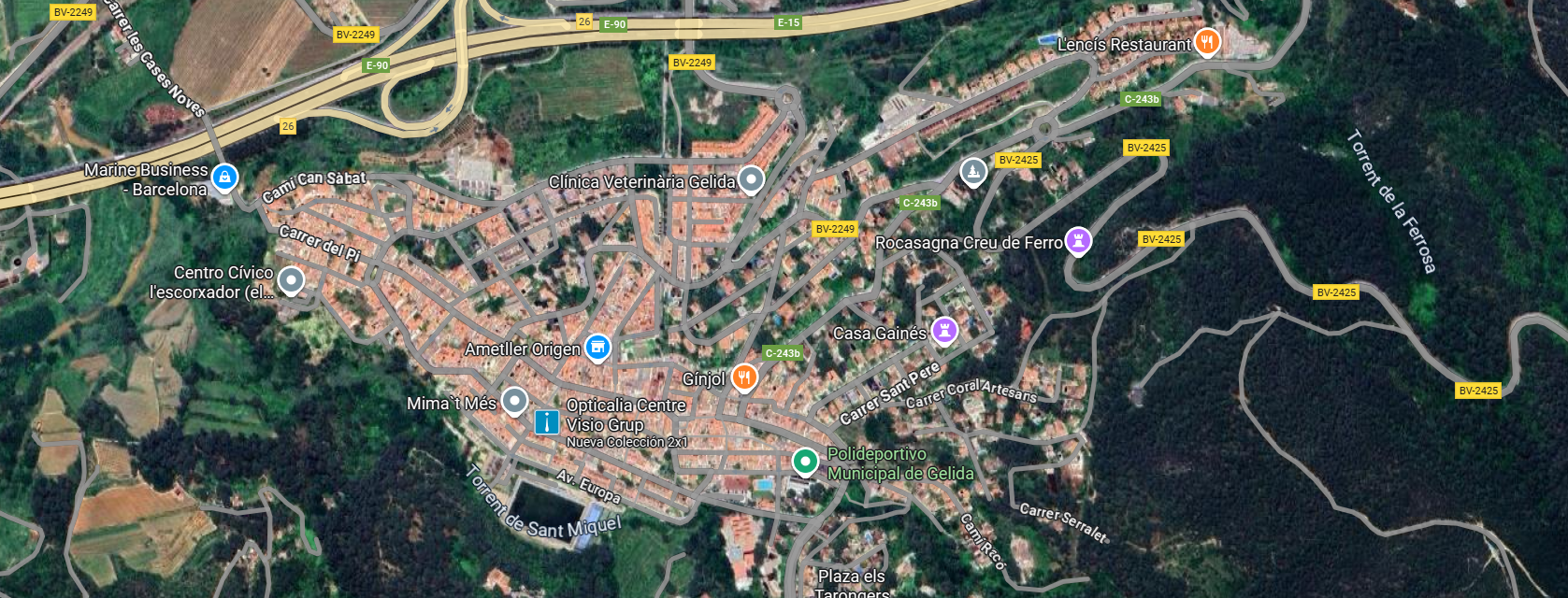 Vista exterior de Pis en venda en Gelida