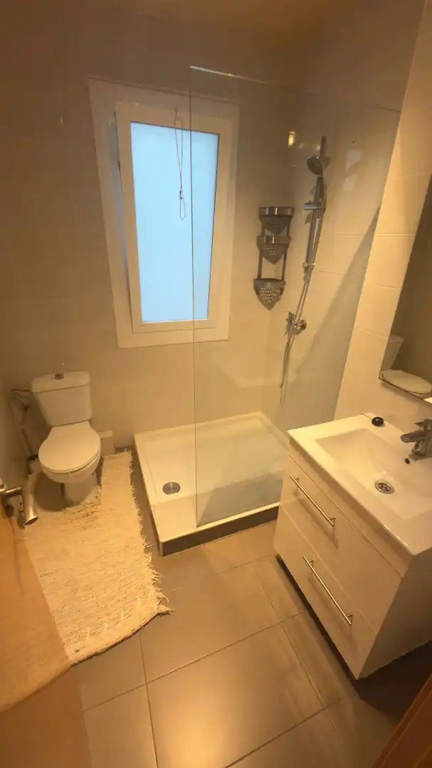 Bany de Apartament de lloguer en Valencia amb Moblat, Forn i Rentadora