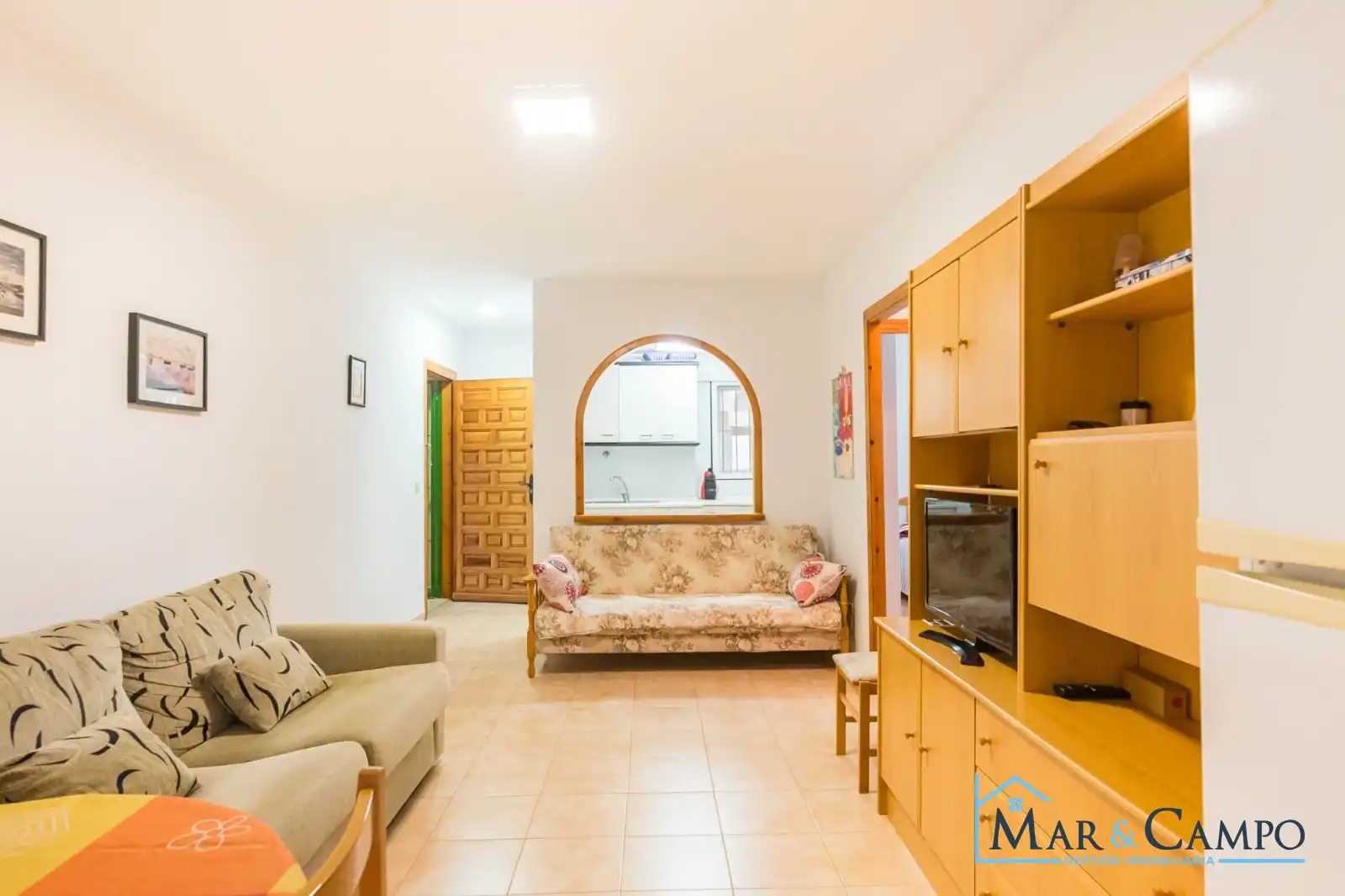 Sala d'estar de Apartament en venda en Los Alcázares amb Terrassa, Moblat i Balcó