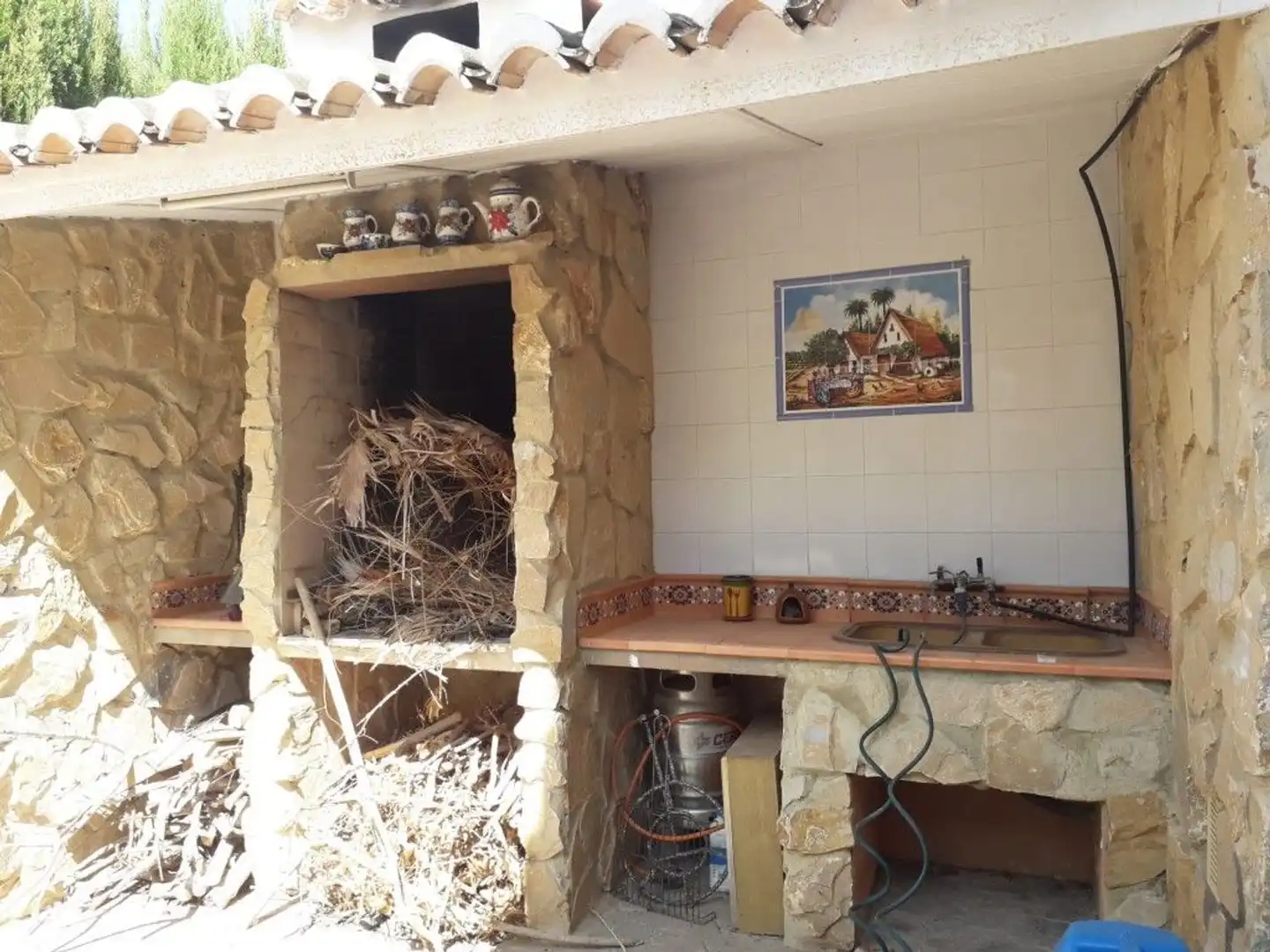 Cuina de Casa adosada en venda en Montserrat amb Calefacció, Jardí privat i Terrassa
