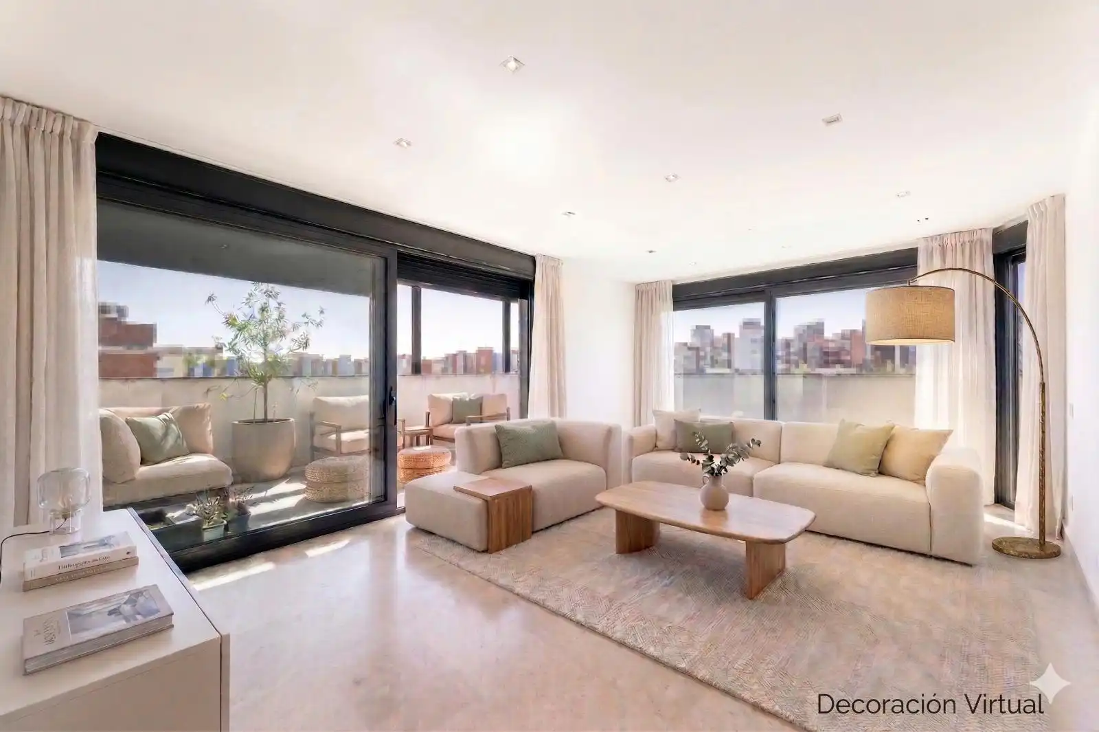 Sala de estar de Ático en venta en Madrid con Aire acondicionado, Calefacción y Terraza
