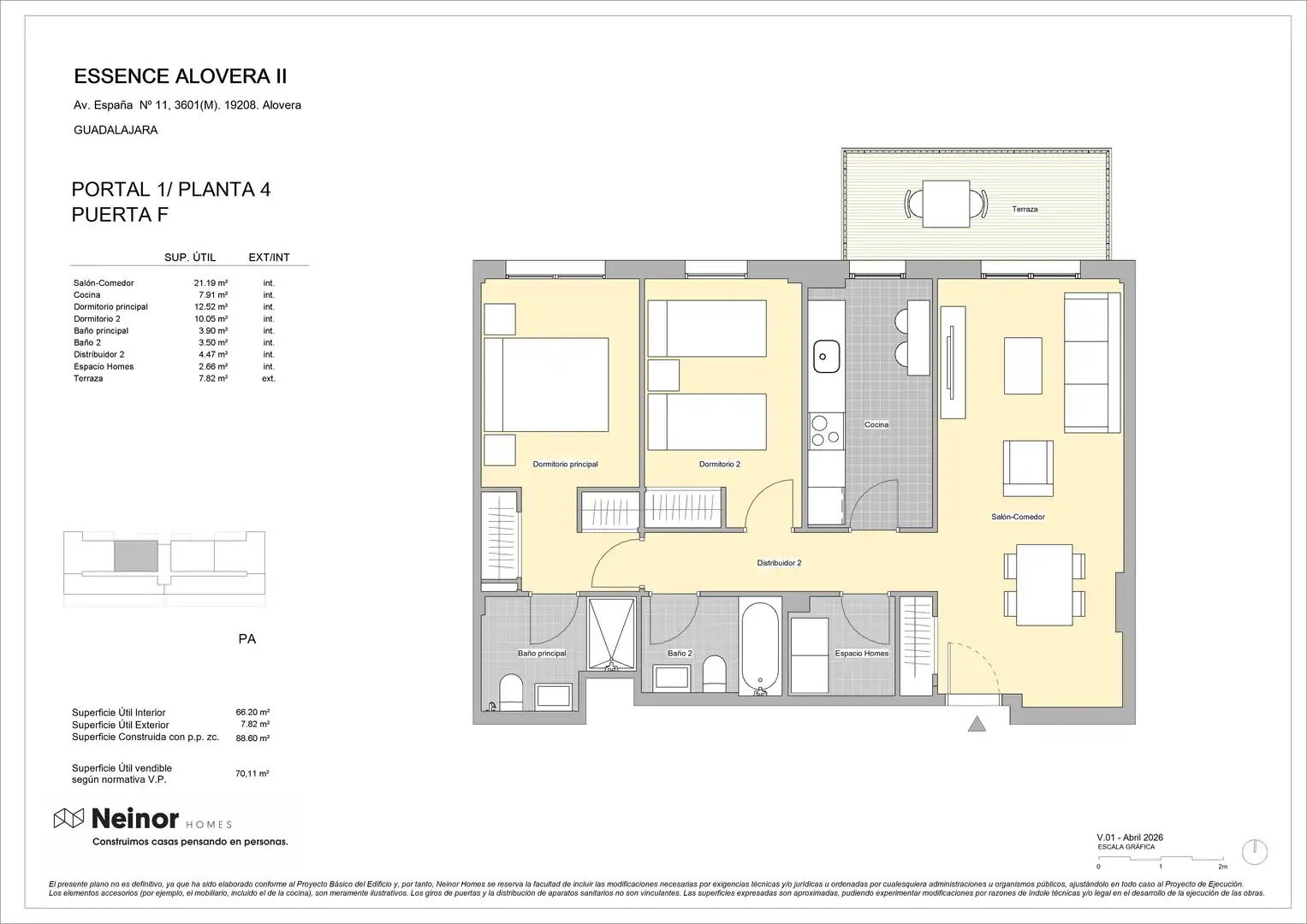 Flat for sale in Alovera, Guadalajara
