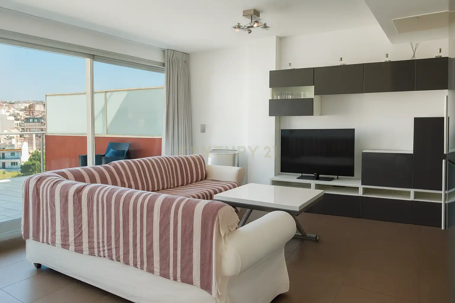 Wohnzimmer von Wohnungen zur Miete in Calpe / Calp mit Klimaanlage, Ofen und Waschmaschine