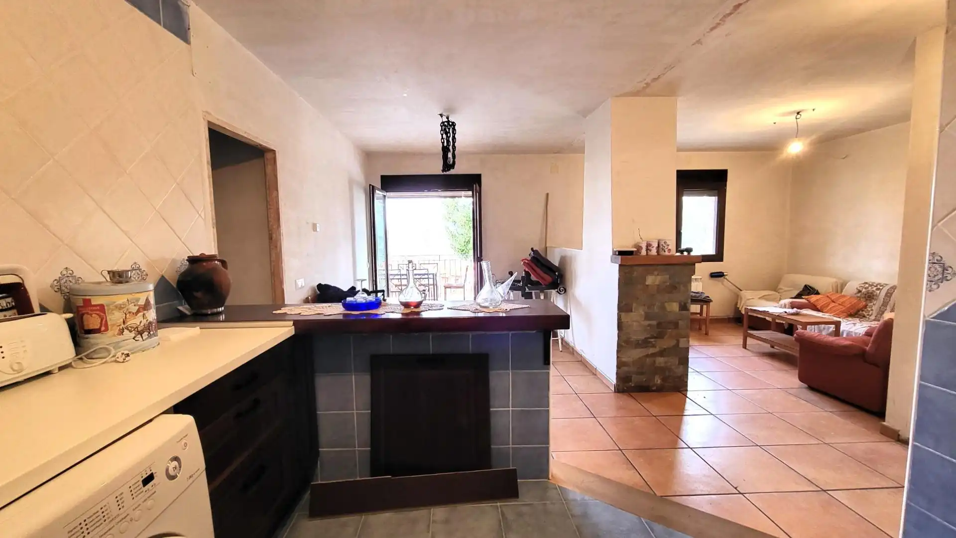 Cuina de Casa o xalet en venda en Villanueva de Ávila amb Jardí privat, Terrassa i Traster