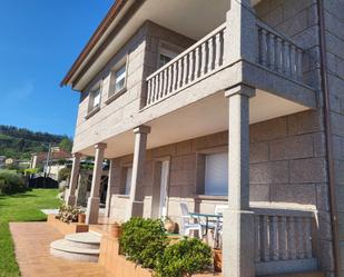 Vista exterior de Casa o xalet en venda en Baiona amb Terrassa, Piscina i Balcó