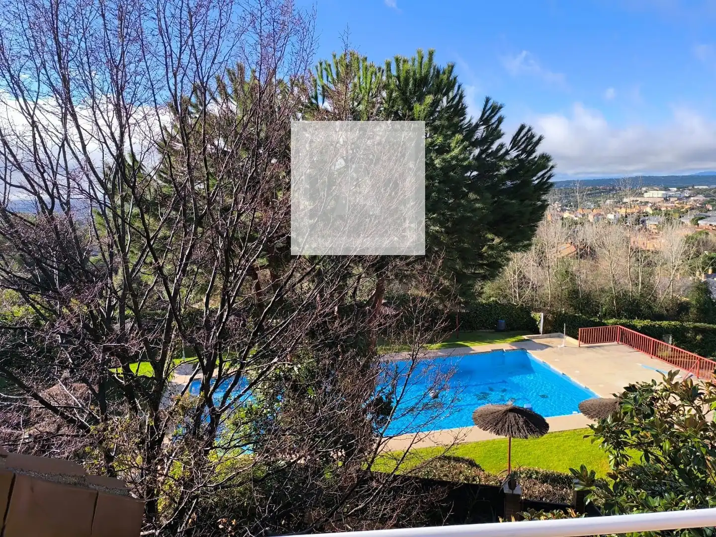Piscina de Casa adosada en venta en Población de Arroyo con Aire acondicionado, Calefacción y Jardín privado