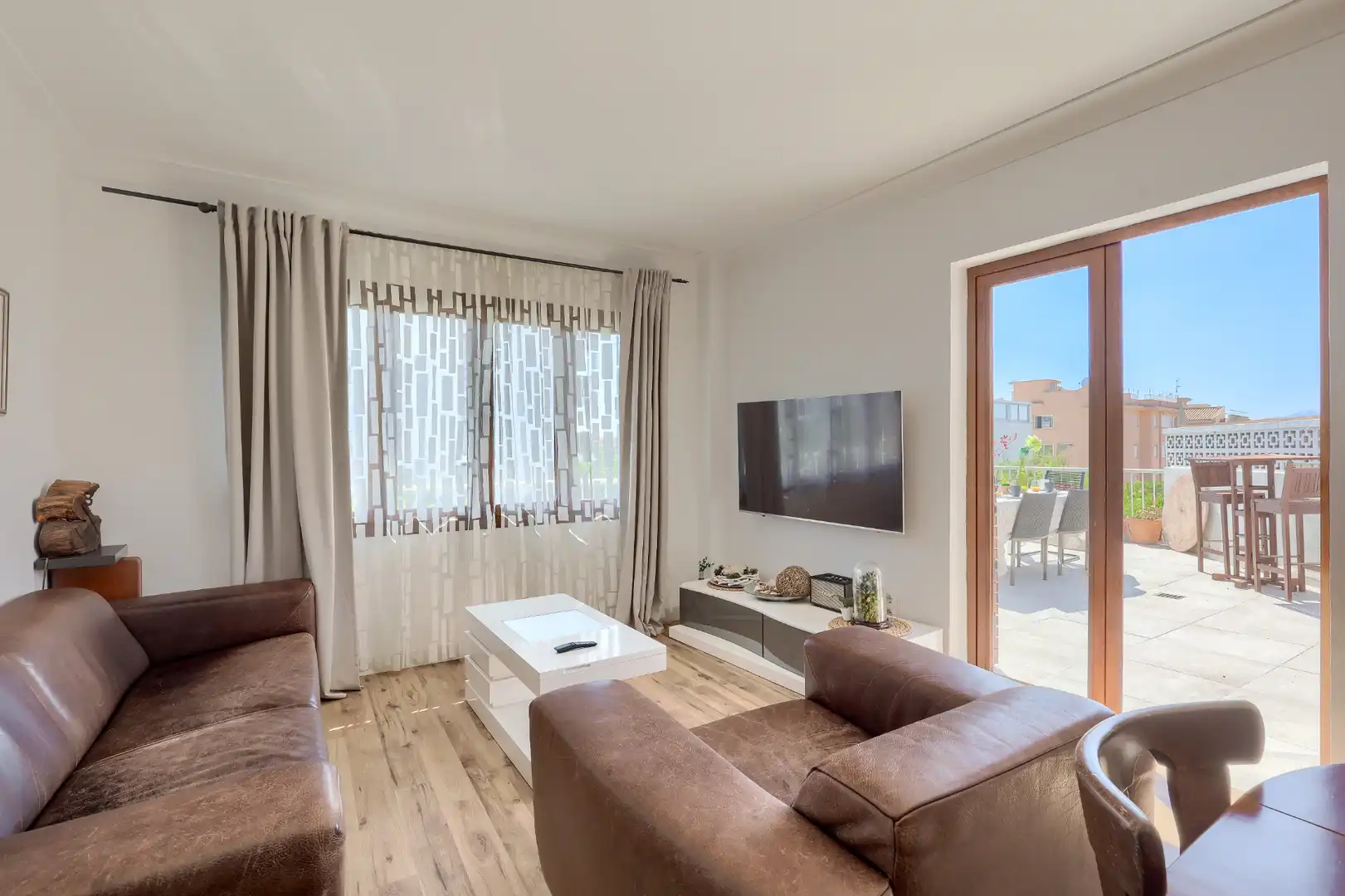 Sala d'estar de Àtic en venda en  Palma de Mallorca amb Aire condicionat, Calefacció i Terrassa