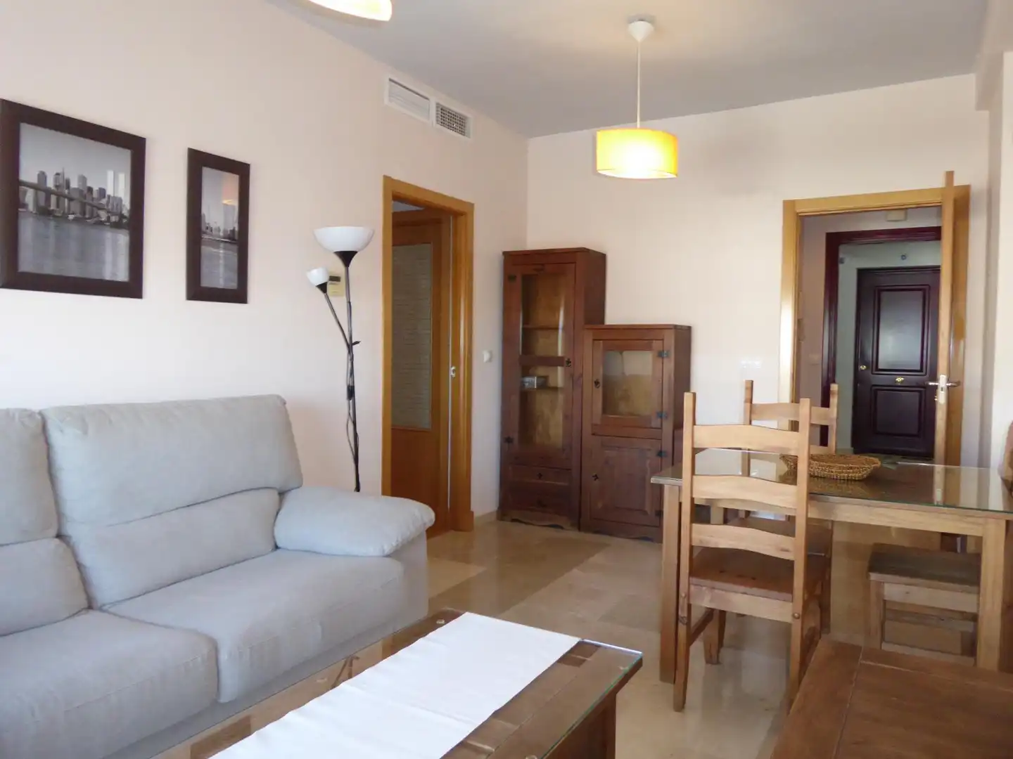 Wohnzimmer von Wohnung zum Verkauf in Jerez de la Frontera mit Klimaanlage, Parkett und Möbliert