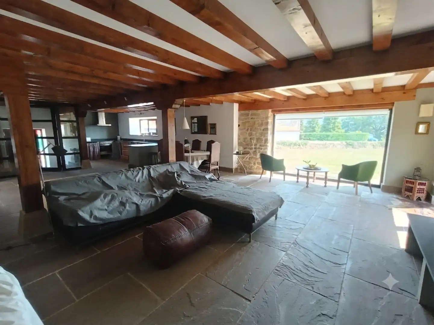 Wohnzimmer von Haus oder Chalet zur Miete in Molledo mit Heizung und Privatgarten