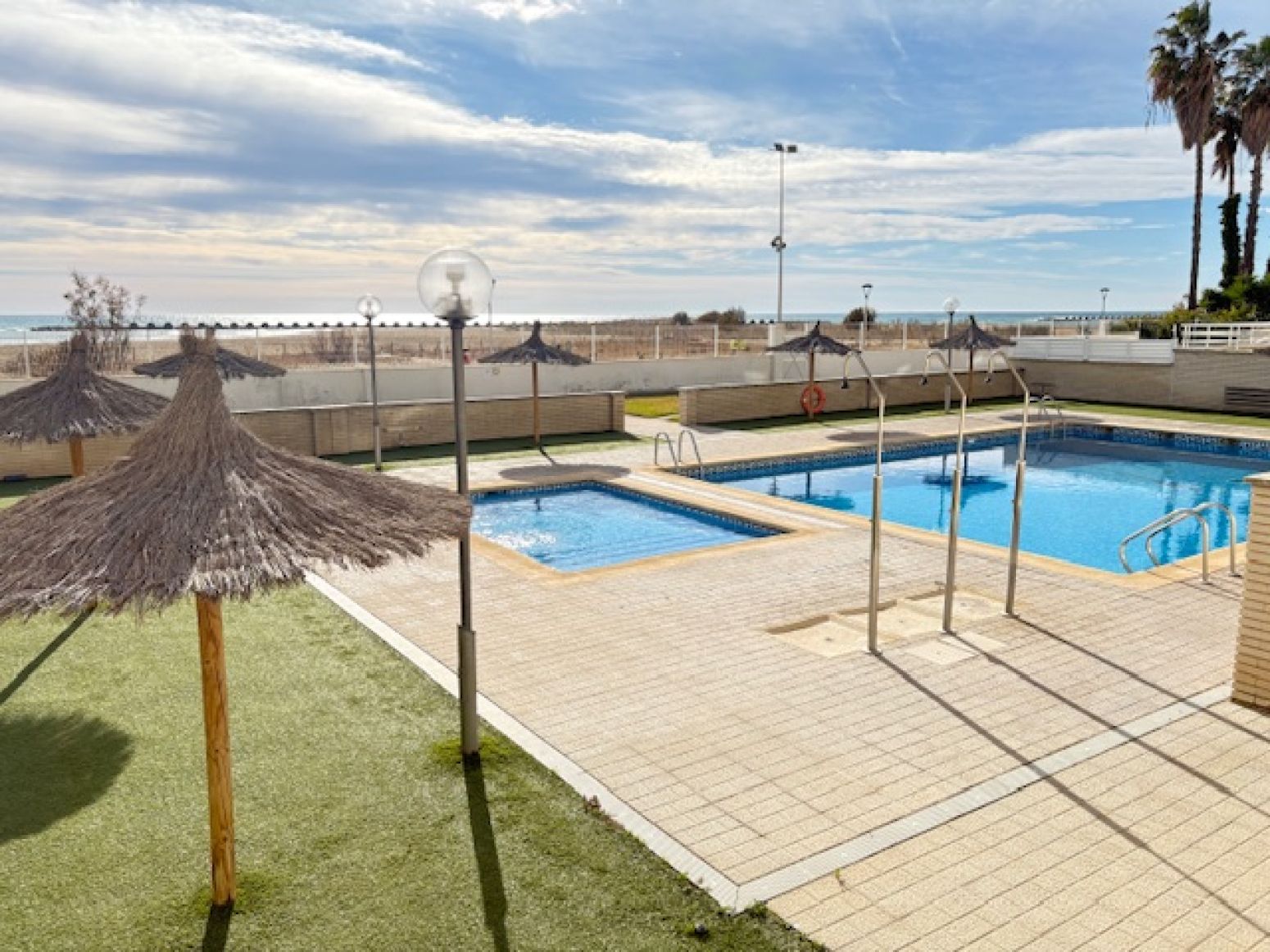 Swimming pool of Flat for sale in Cunit  with Air Conditioner, Heating and Private garden