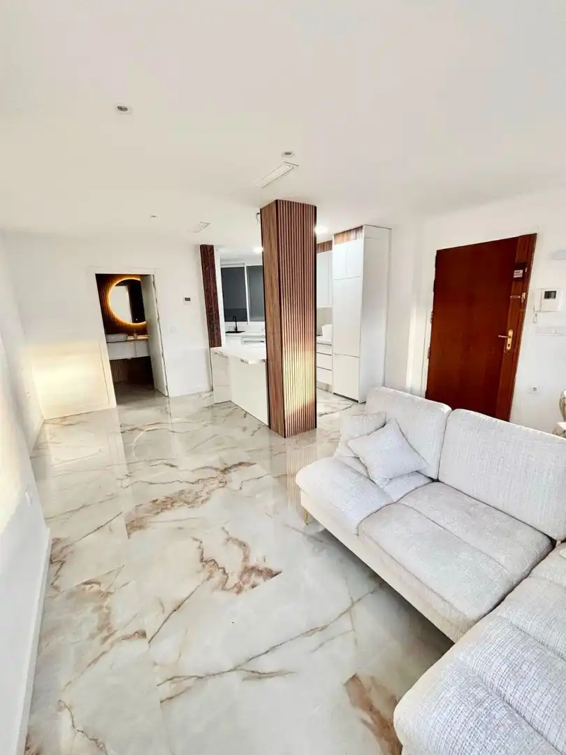 Sala d'estar de Apartament de lloguer en Murcia amb Aire condicionat, Moblat i Rentadora