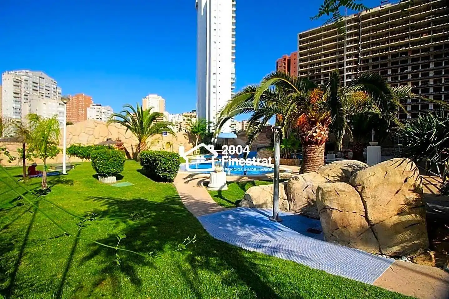 Schwimmbecken von Wohnung zum Verkauf in Villajoyosa / La Vila Joiosa mit Klimaanlage, Terrasse und Gemeinschaftspool