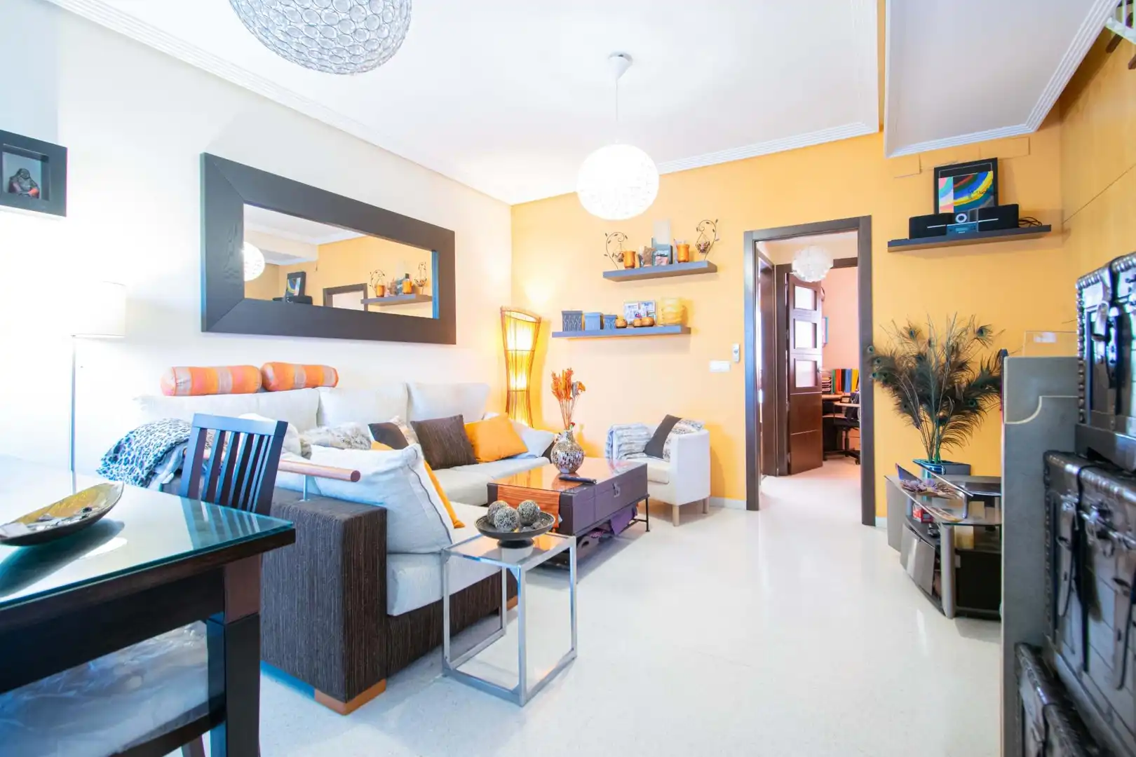 Living room of Detached homes for sale in Alcalá de Guadaira  with Air Conditioner and Storage room