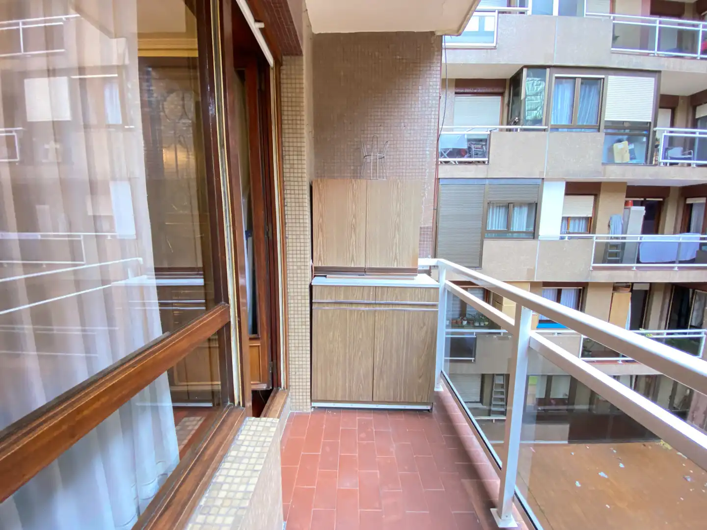 Balcony of Flat for rent in Bilbao   with Heating, Terrace and Furnished