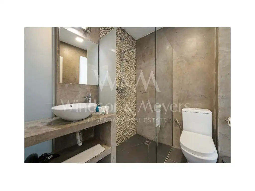 Badezimmer von Wohnungen zur Miete in Sant Josep de sa Talaia mit Klimaanlage, Privatgarten und Terrasse