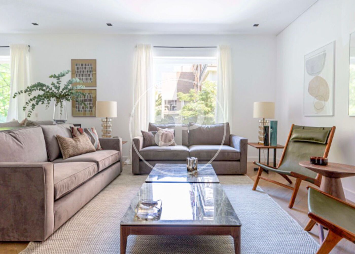 Living room of Flat for sale in  Madrid Capital  with Air Conditioner, Heating and Storage room