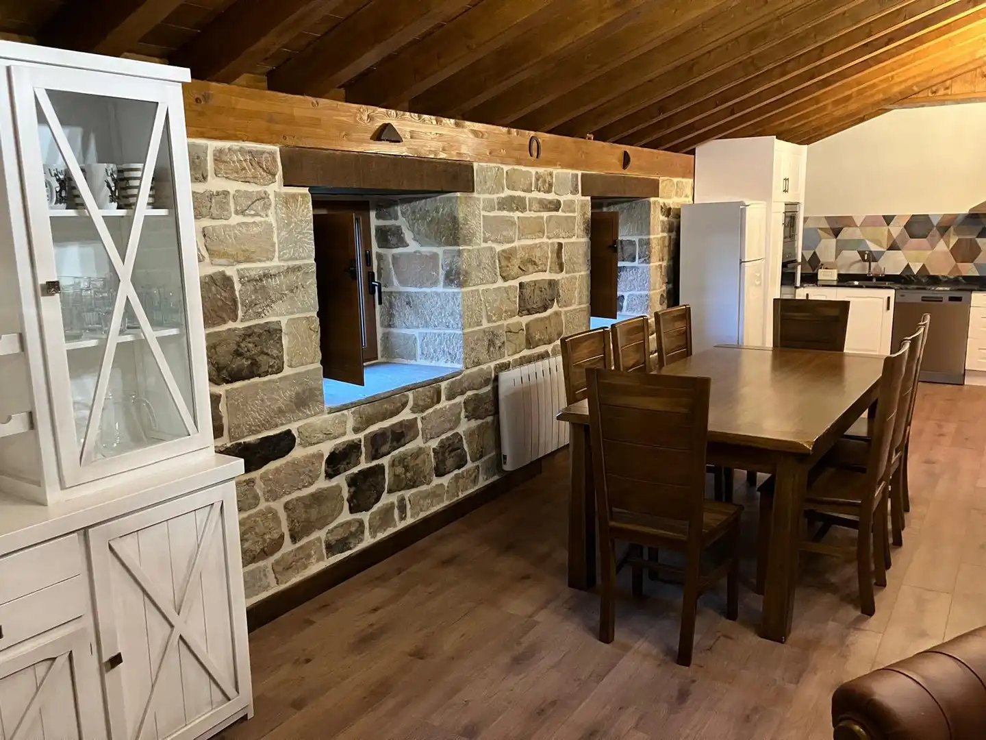 Comedor de Finca rústica en venta en San Pedro del Romeral con Calefacción, Jardín privado y Terraza