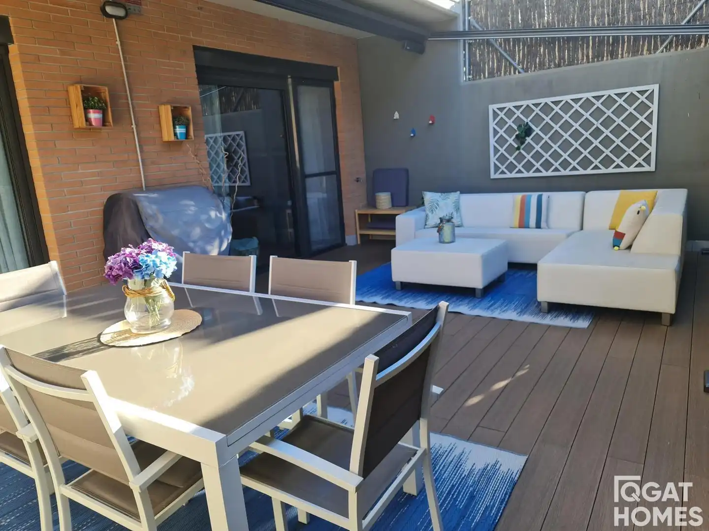 Terrassa de Pis de lloguer en Sant Cugat del Vallès amb Aire condicionat, Jardí privat i Terrassa