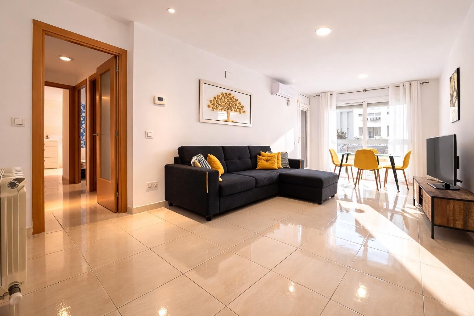 Sala d'estar de Pis en venda en La Pobla de Mafumet amb Moblat i Balcó