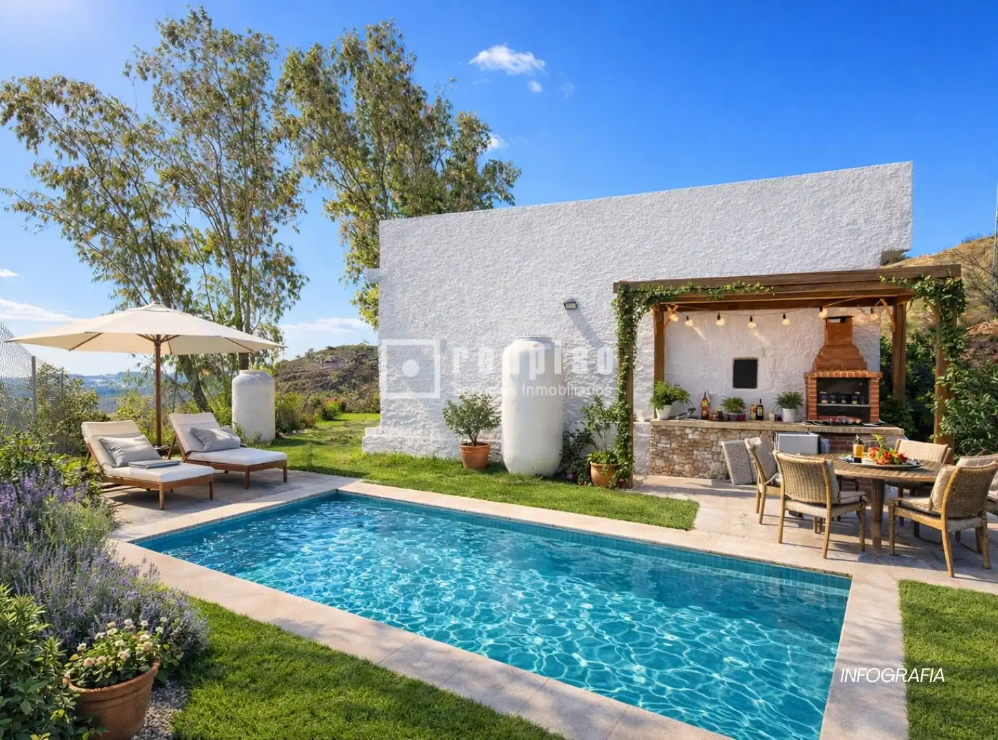 Garden of Houses for sale in Málaga Capital  with Heating, Private garden and Terrace