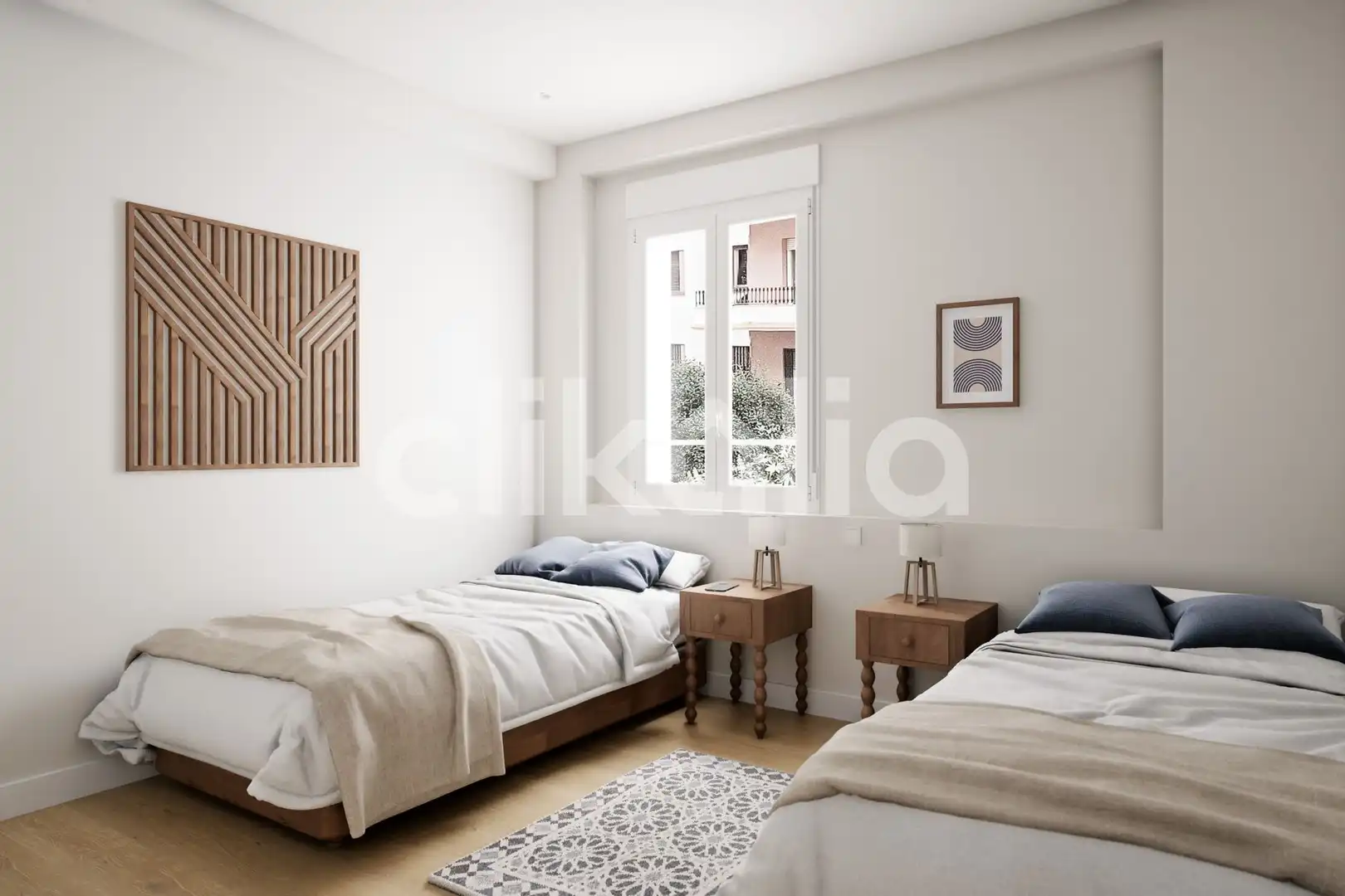 Bedroom of Flat for sale in Sevilla  with Air Conditioner, Private garden and Terrace