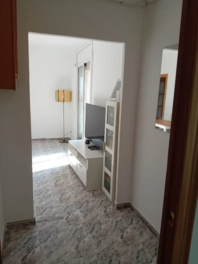 Sala d'estar de Àtic en venda en Badalona amb Aire condicionat i Terrassa
