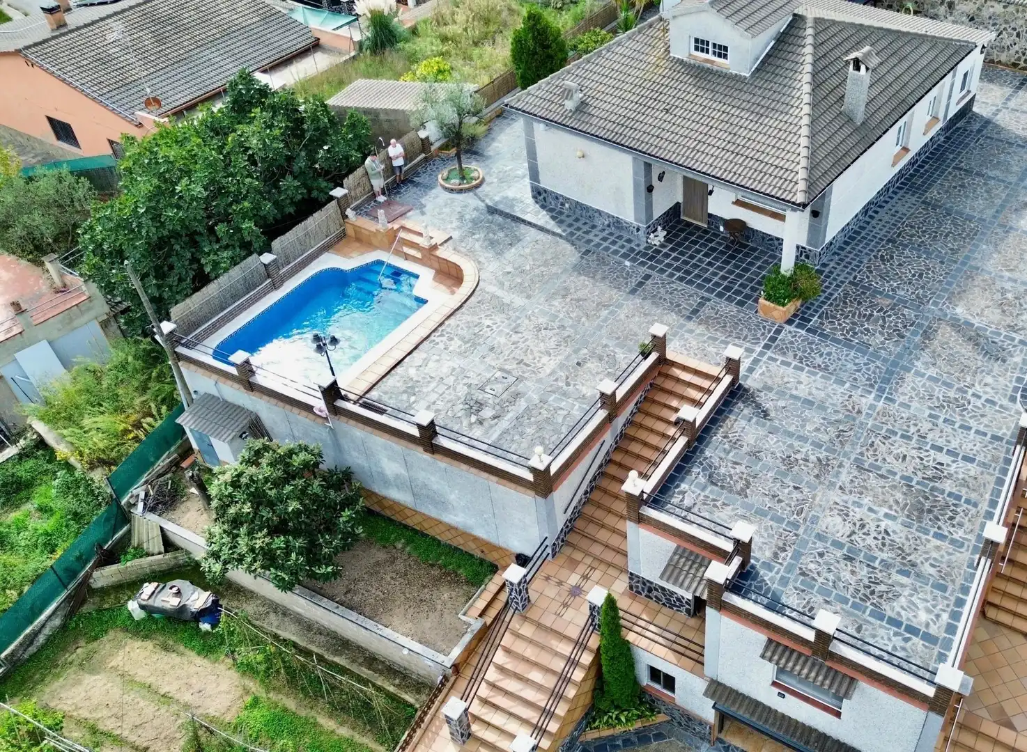 Piscina de Casa o xalet en venda en Riudarenes amb Aire condicionat, Terrassa i Piscina