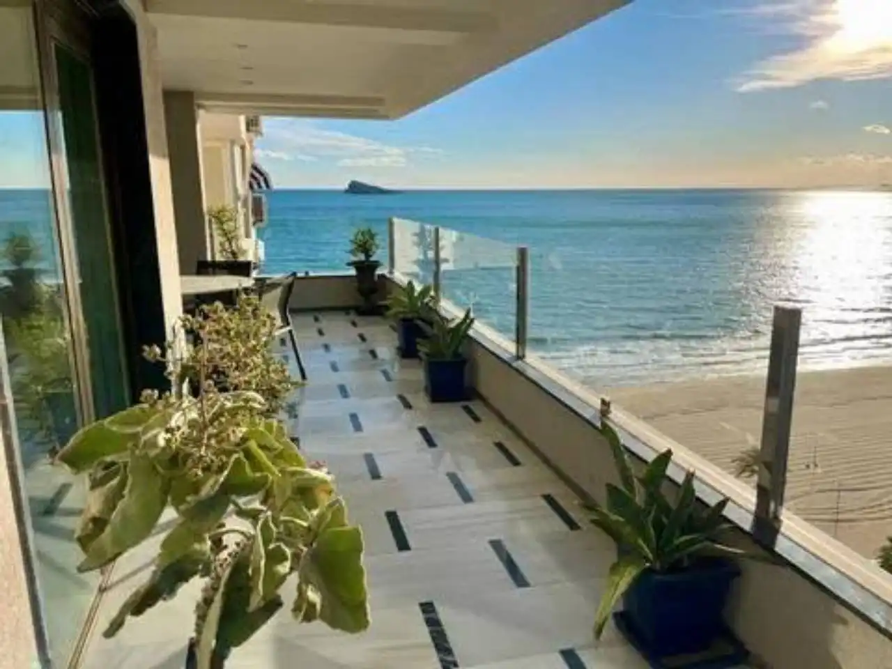 Terrasse von Wohnung zur Miete in Benidorm mit Terrasse