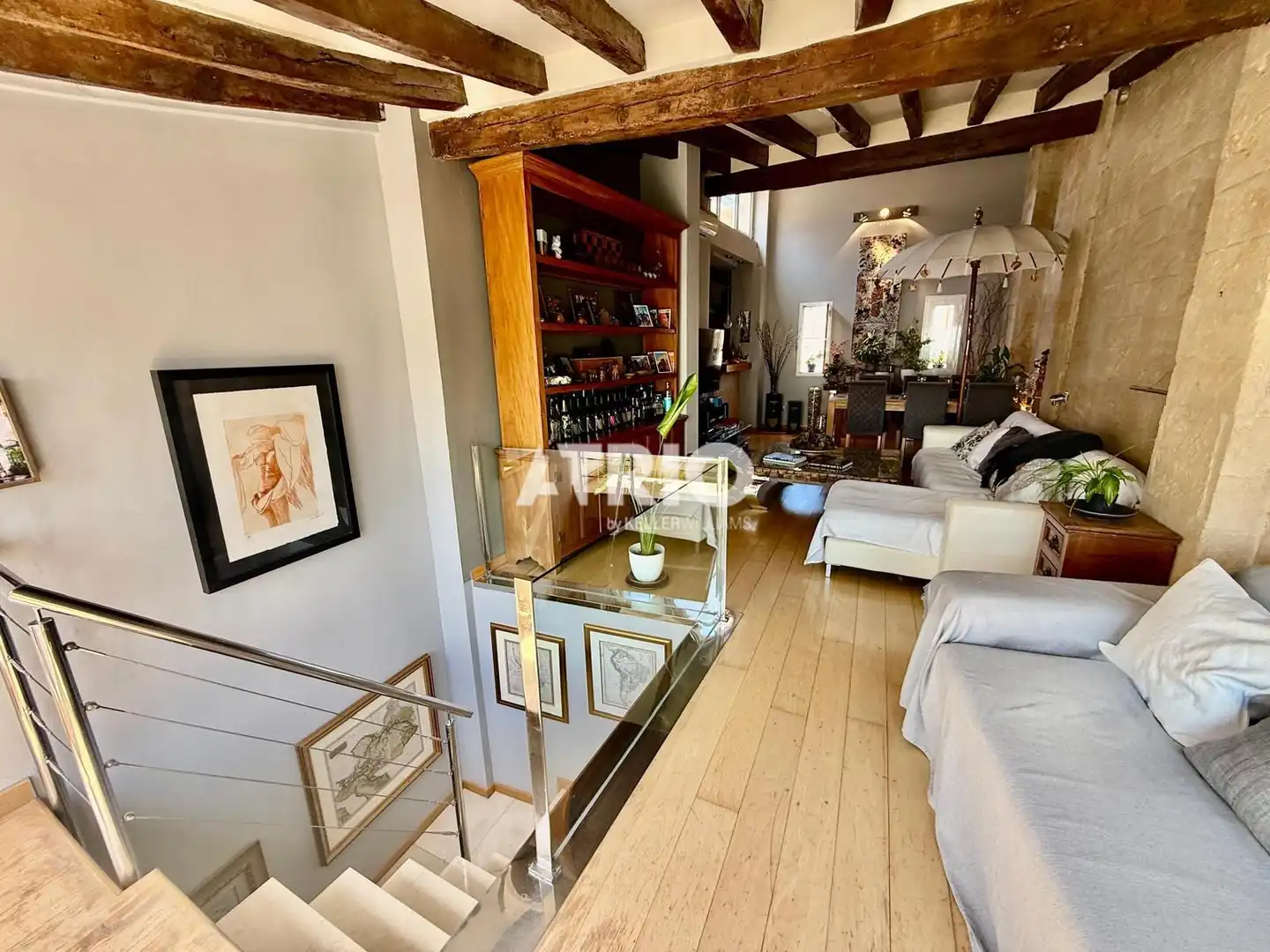 Sala de estar de Dúplex en venta en  Palma de Mallorca con Aire acondicionado y Terraza