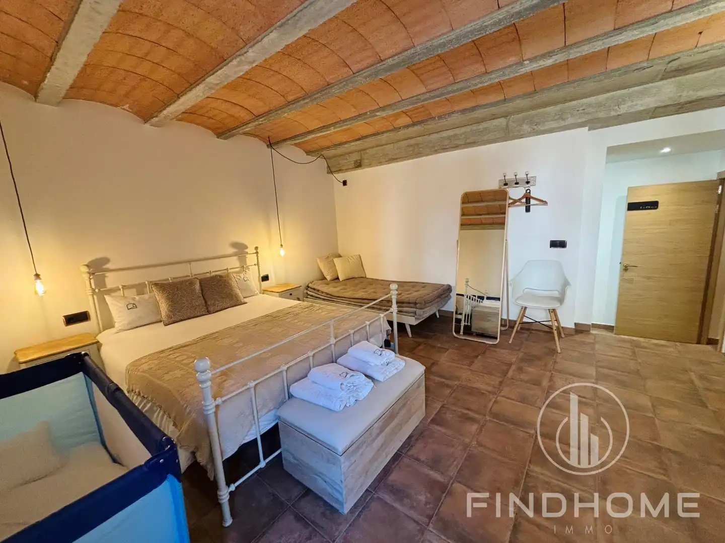 Bedroom of Country homes for sale in Les Preses  with Air Conditioner, Private garden and Terrace