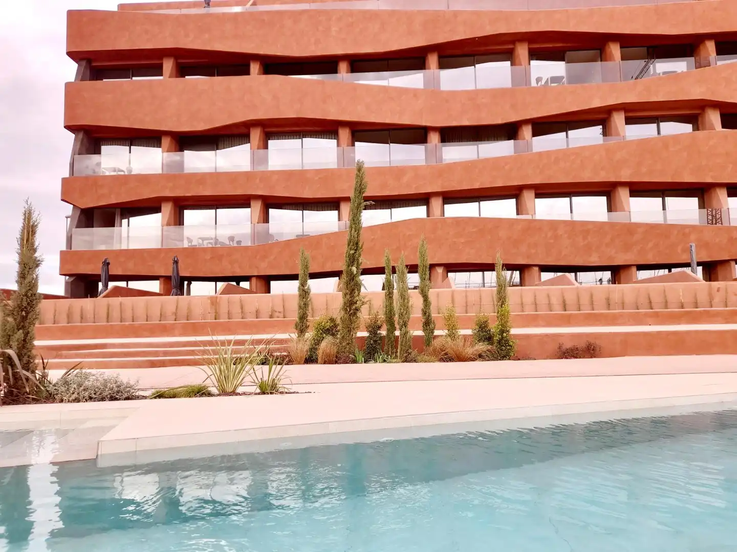 Piscina de Estudio de alquiler en Murcia con Aire acondicionado, Calefacción y Terraza