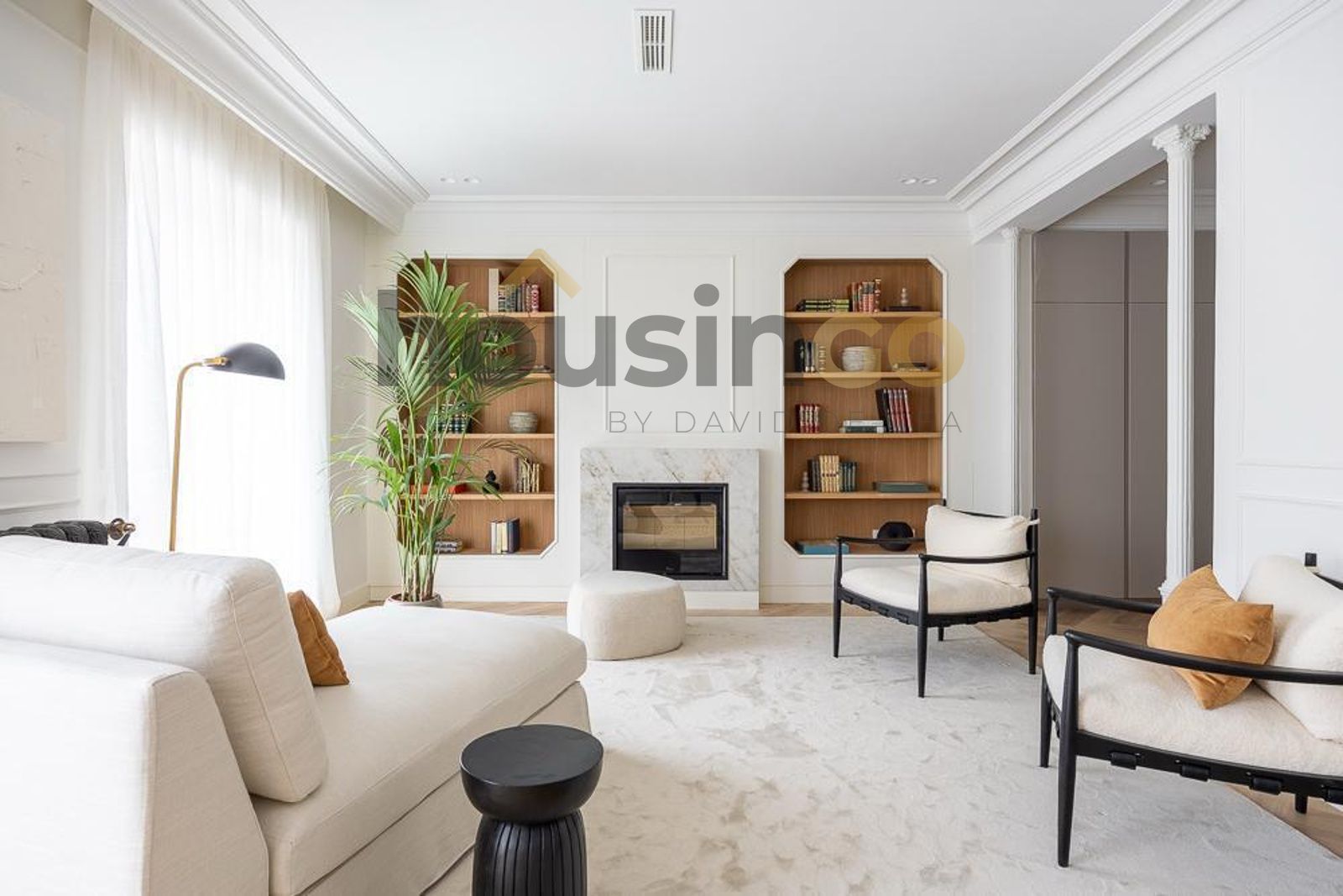 Living room of Attic for sale in  Madrid Capital  with Air Conditioner, Heating and Parquet flooring