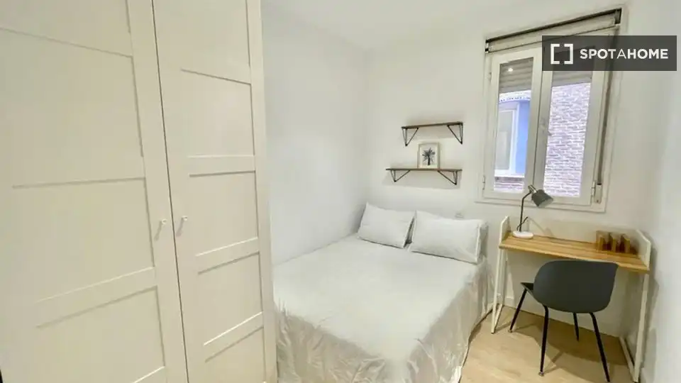 Habitación de Piso de alquiler en Madrid con Aire acondicionado, Calefacción y Amueblado