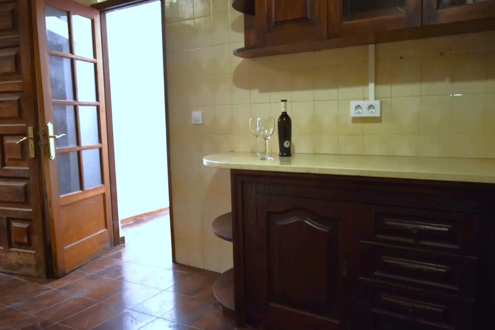 Cuina de Casa adosada en venda en Firgas amb Jardí privat, Terrassa i Balcó