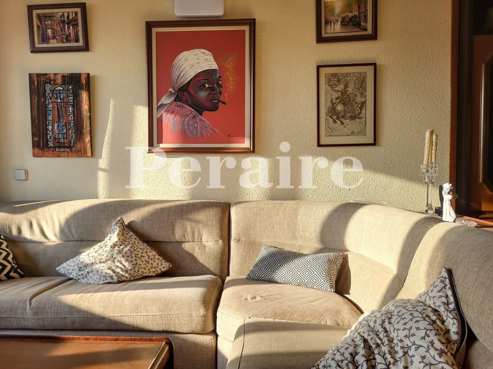 Living room of Flat for sale in  Barcelona Capital  with Air Conditioner, Heating and Parquet flooring