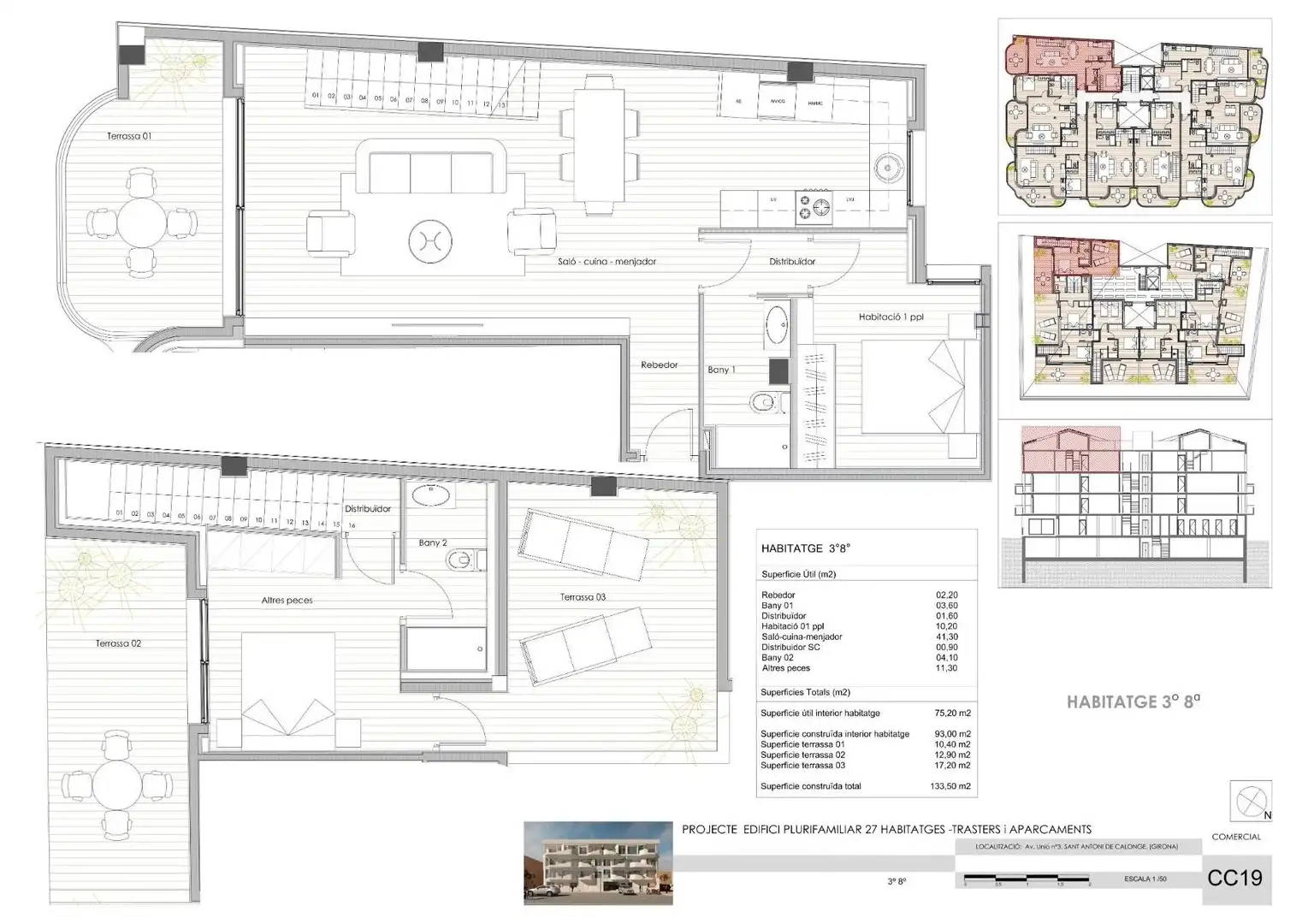 Apartament en venda en Calonge i Sant Antoni amb Aire condicionat, Calefacció i Terrassa