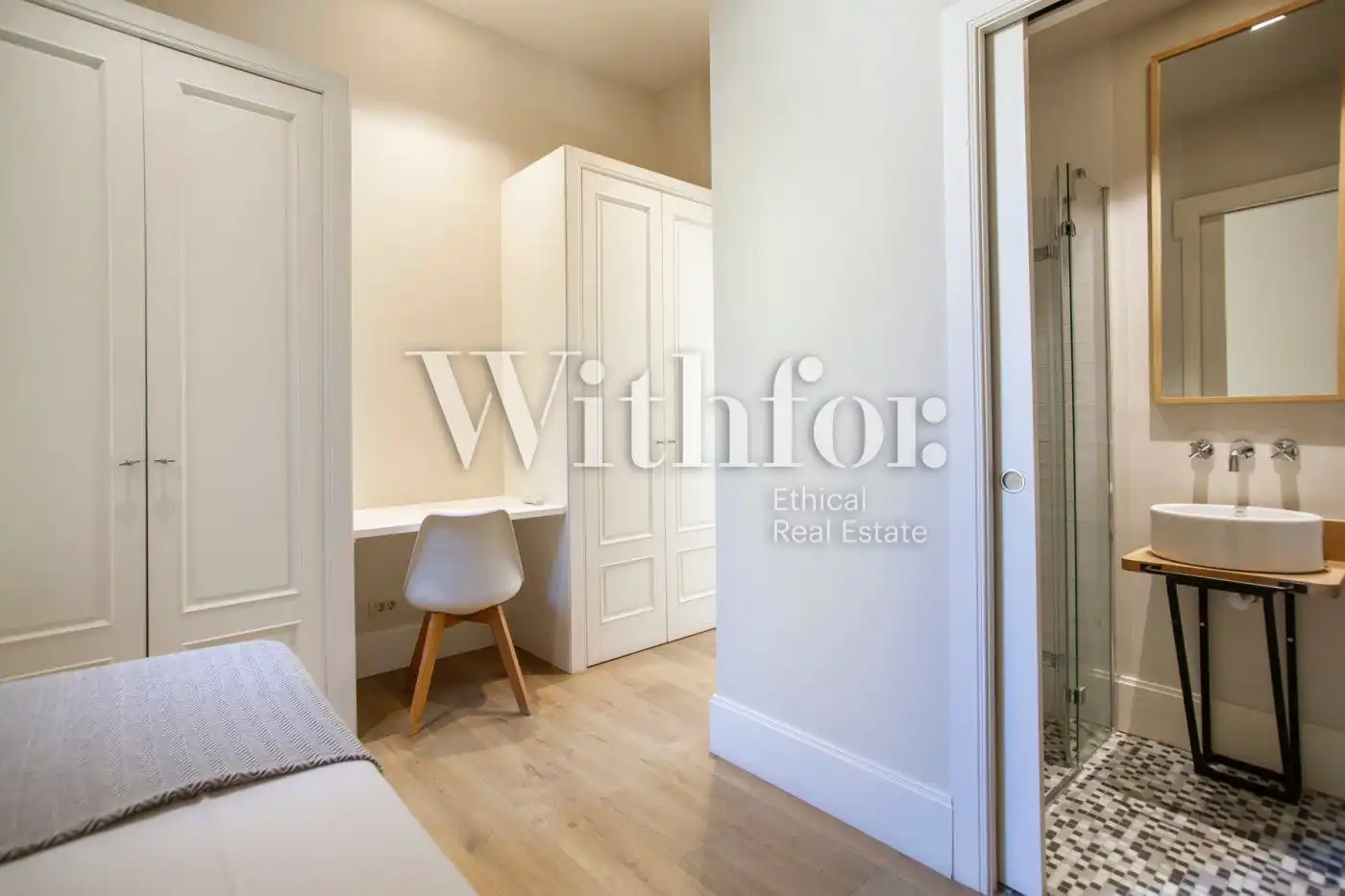 Bedroom of Houses for rent in Barcelona  with Air Conditioner, Heating and Private garden