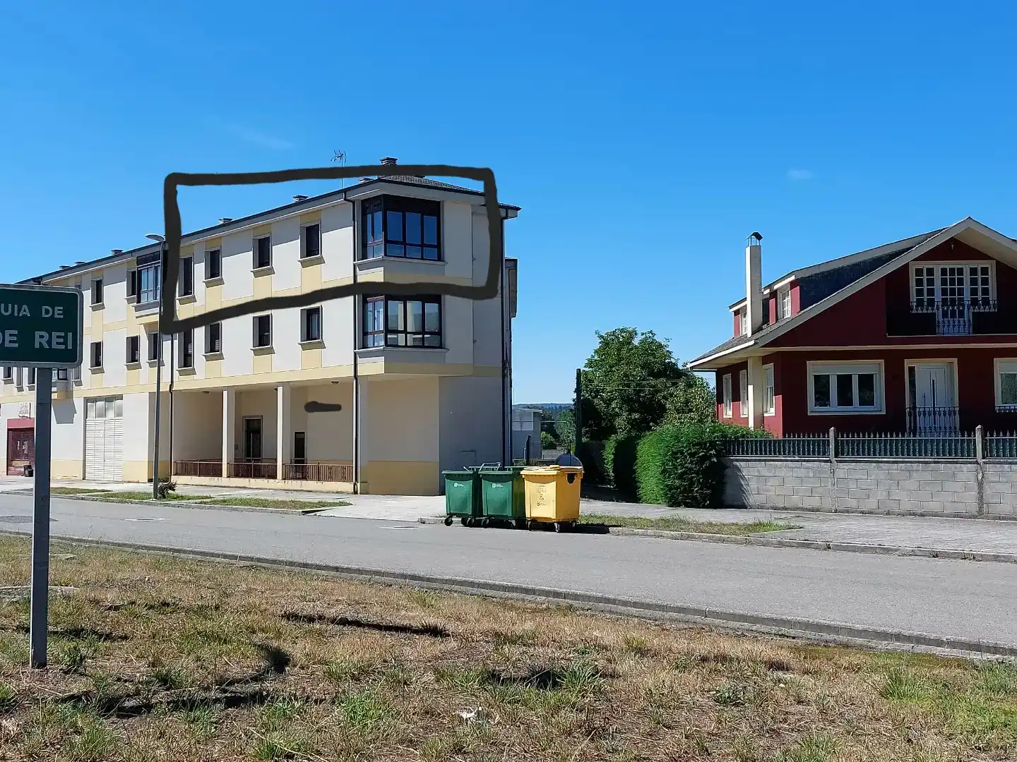 Exterior view of Flat for rent in Outeiro de Rei  with Parquet flooring and Furnished