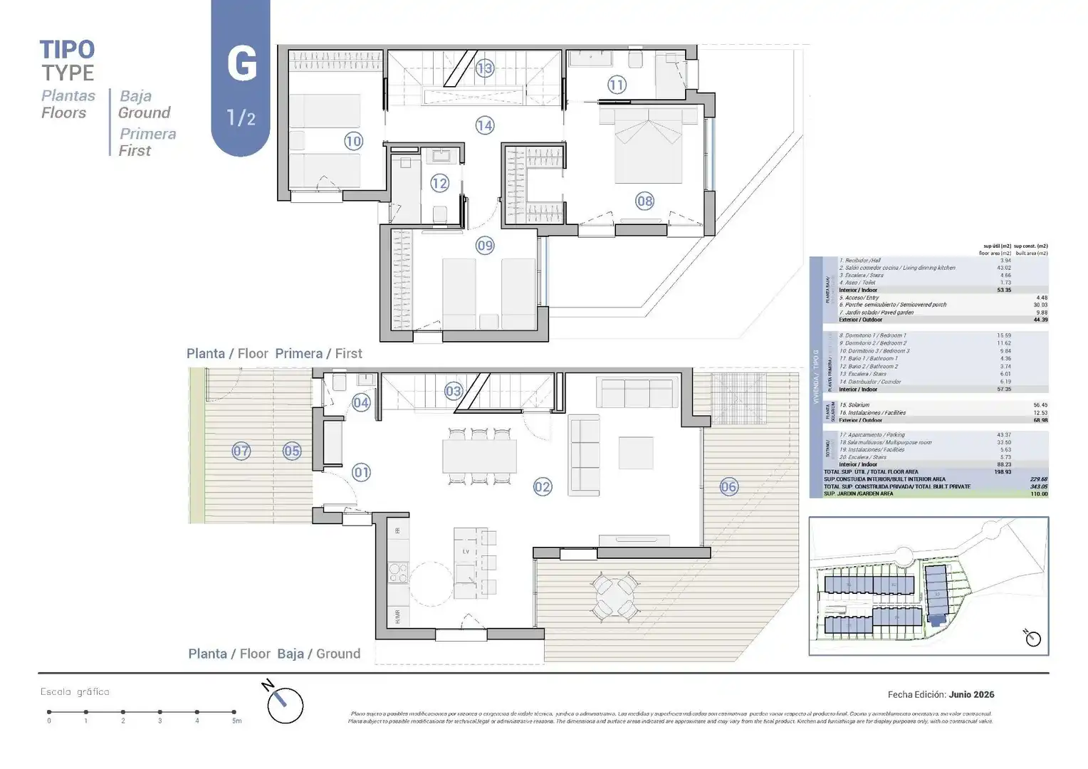 Maison jumelée avec piscine à vendre à Pueblo Español - Coveta Fumá, imagen 12