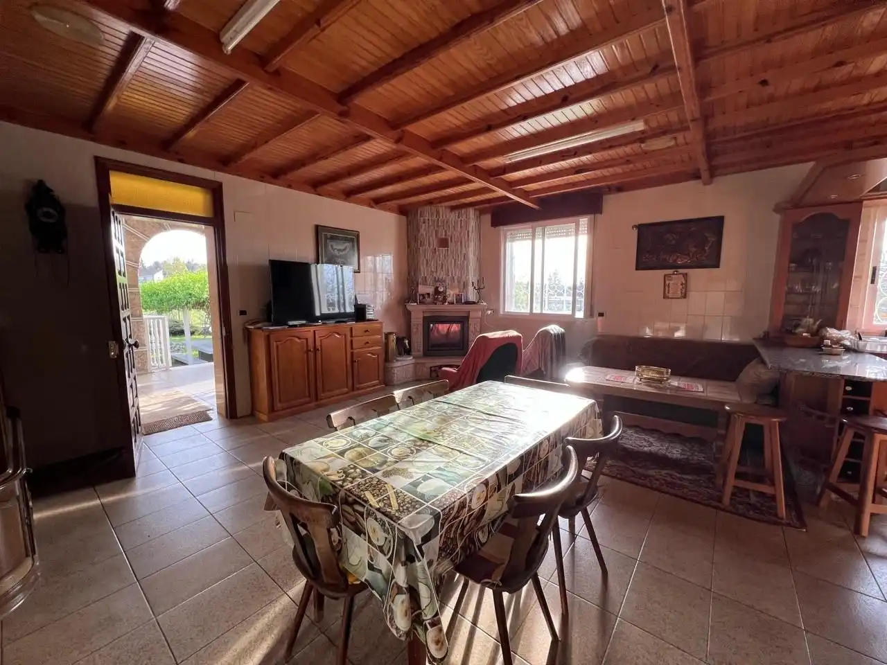 Dining room of Houses for sale in Ourense Capital   with Heating, Terrace and Swimming Pool