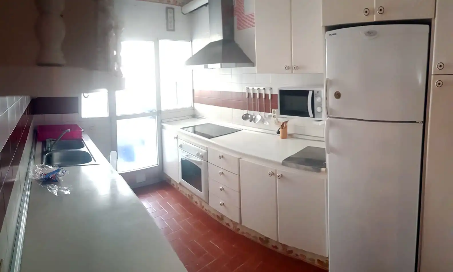 Kitchen of Flat for rent in Cáceres  with Heating, Terrace and Furnished