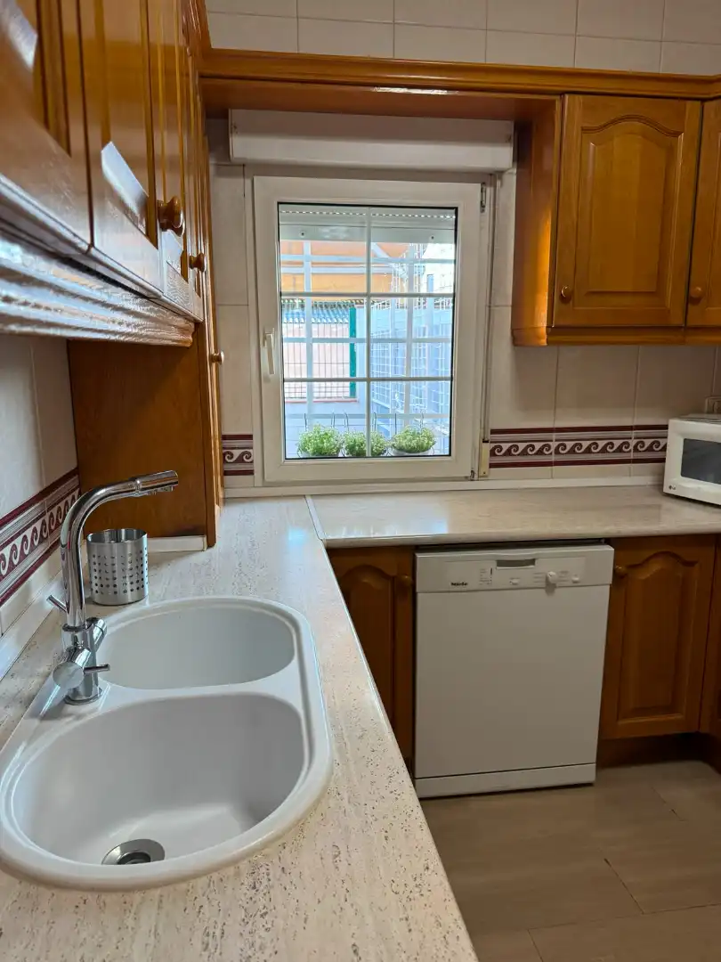 Cocina de Piso de alquiler en Alcázar de San Juan con Aire acondicionado, Calefacción y Terraza