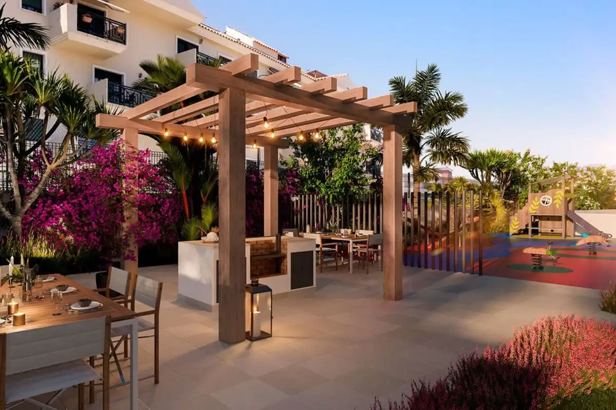 Terraza de Apartamento en venta en Estepona con Aire acondicionado, Terraza y Trastero