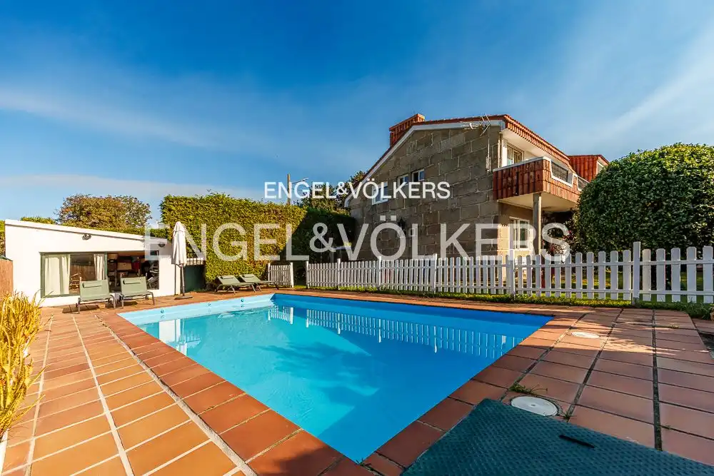 Swimming pool of Houses for sale in Vigo   with Heating, Private garden and Terrace